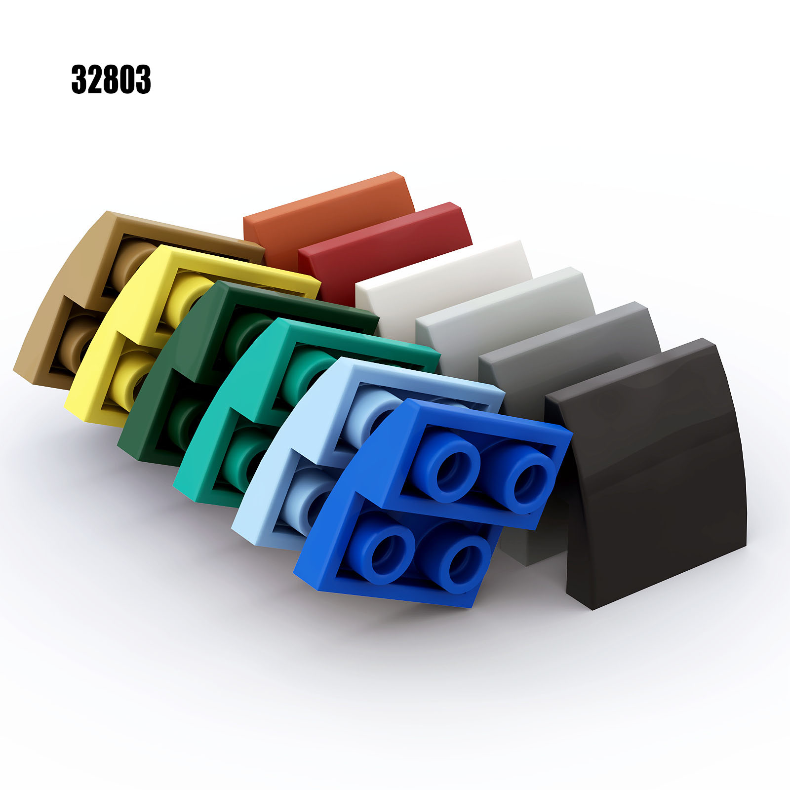 Tech Accessories For Kids - Briques MOC 32803 2x2, 50 pièces,