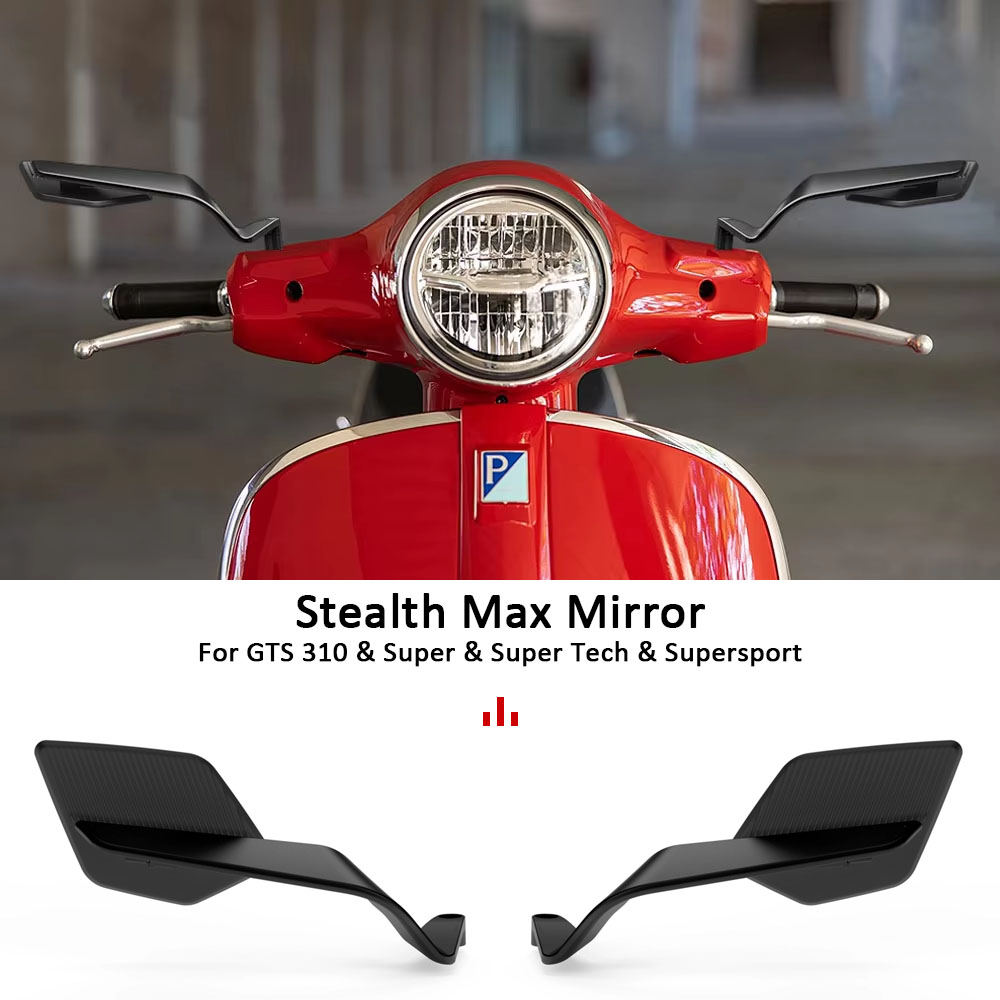 Tech Max Accessories - Rétroviseurs Moto 2025 Stealth Max NOUVEAU