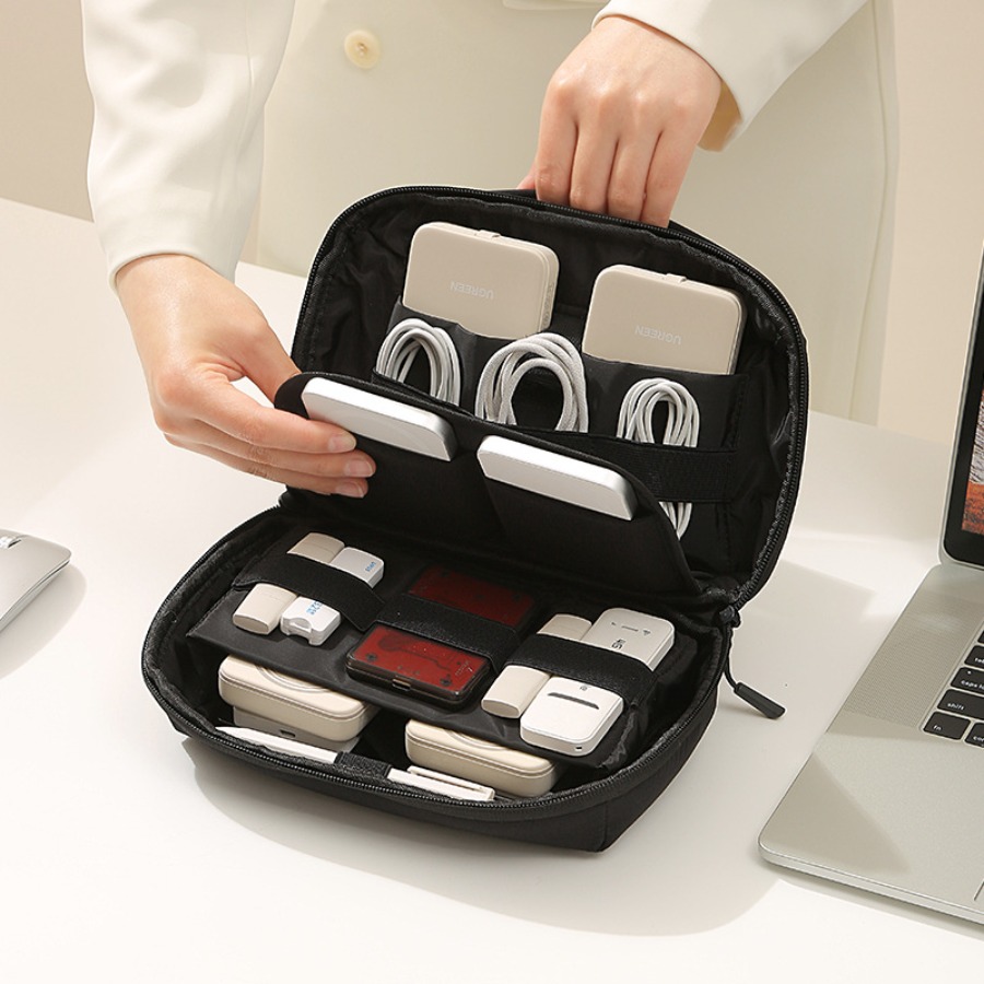Tech Accessories Storage - Organisateur de câbles de voyage portable,