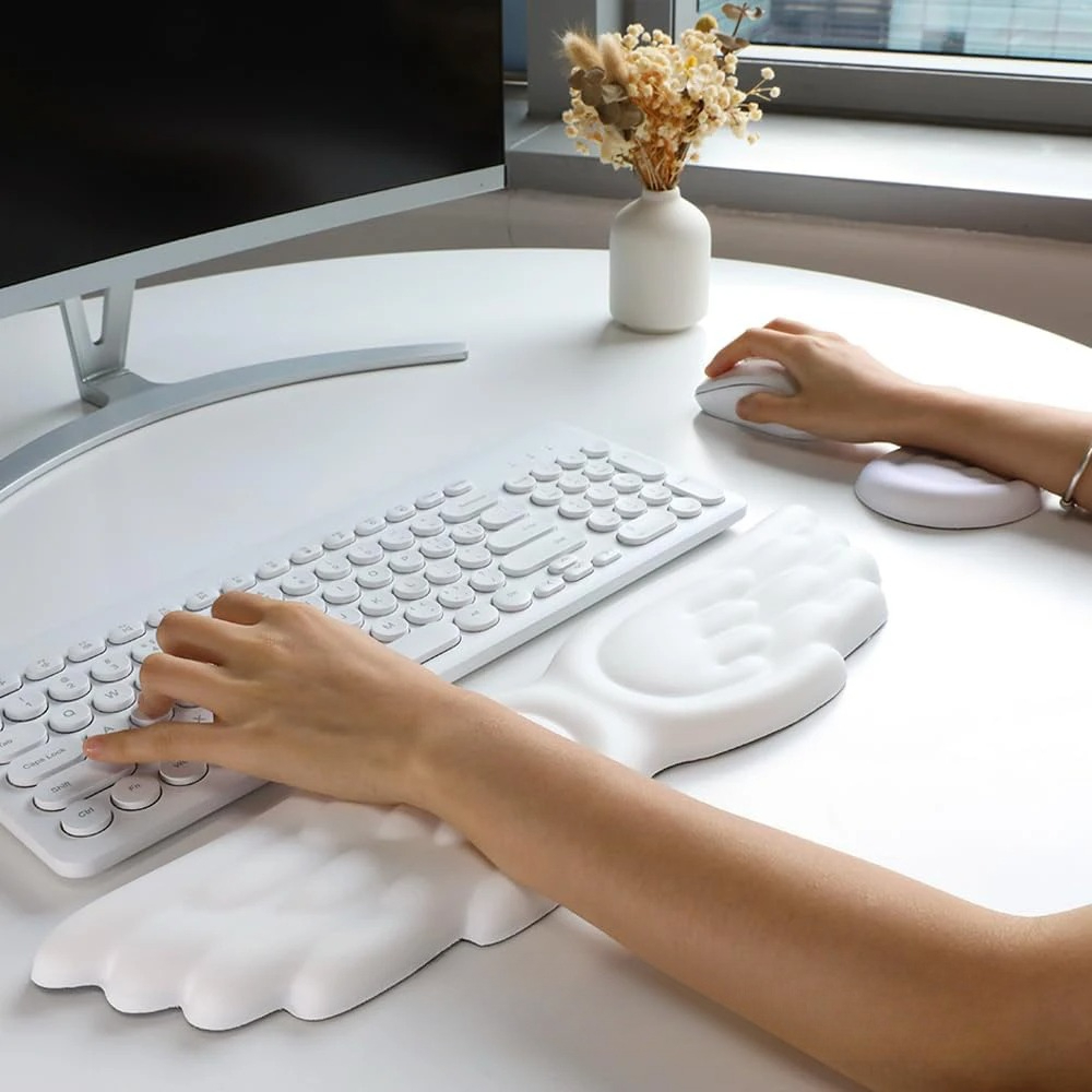 Tapis de souris ergonomique po - Keyboard Wrist Pad Leather avis et prix
